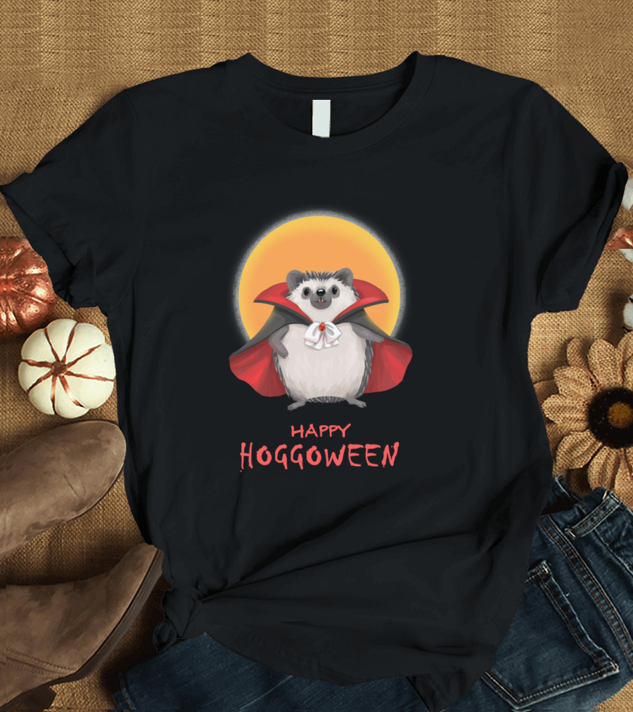Happy Hoggoween Halloween Hedgehog Vampire T-Shirt
