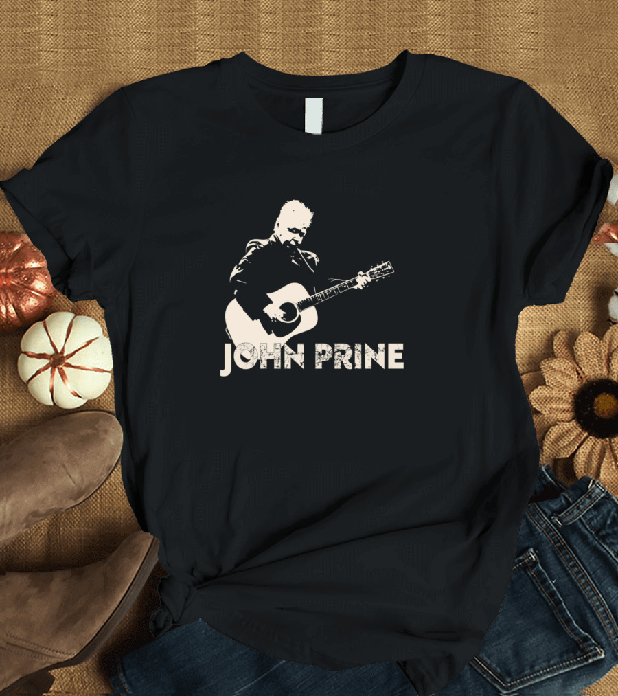 John Prine Guitar Silhouette Essential T-Shirt