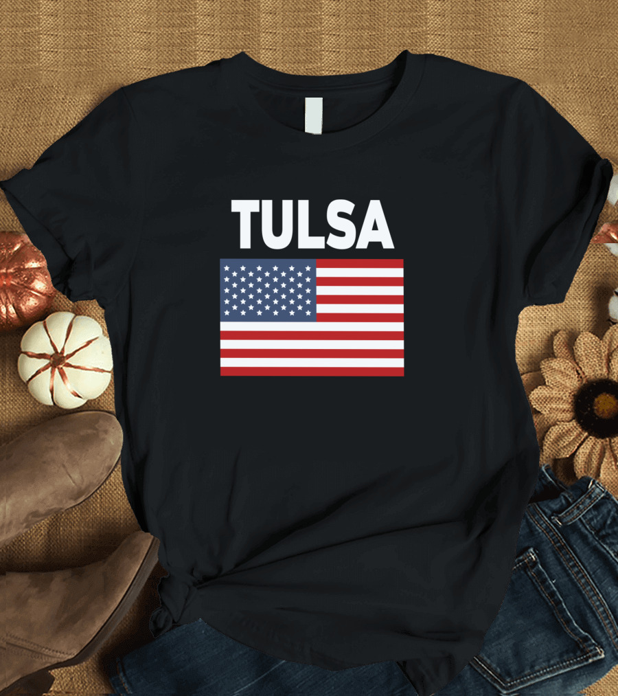Tulsa America Flag T-Shirt