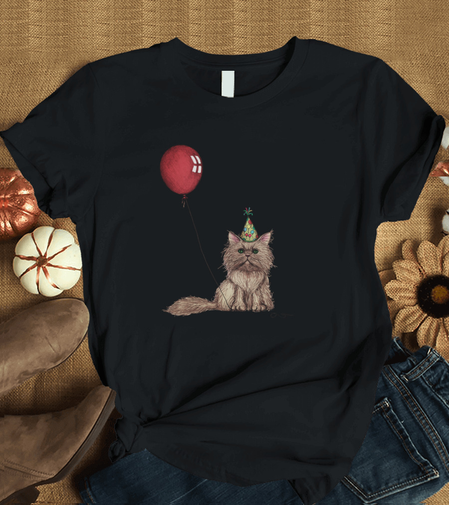 Cat Kitty Celebration Kitten Party Balloon T-Shirt