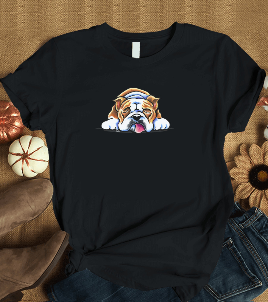 Being Adorable is Exhausting Bulldog Blue59 T-Shirt