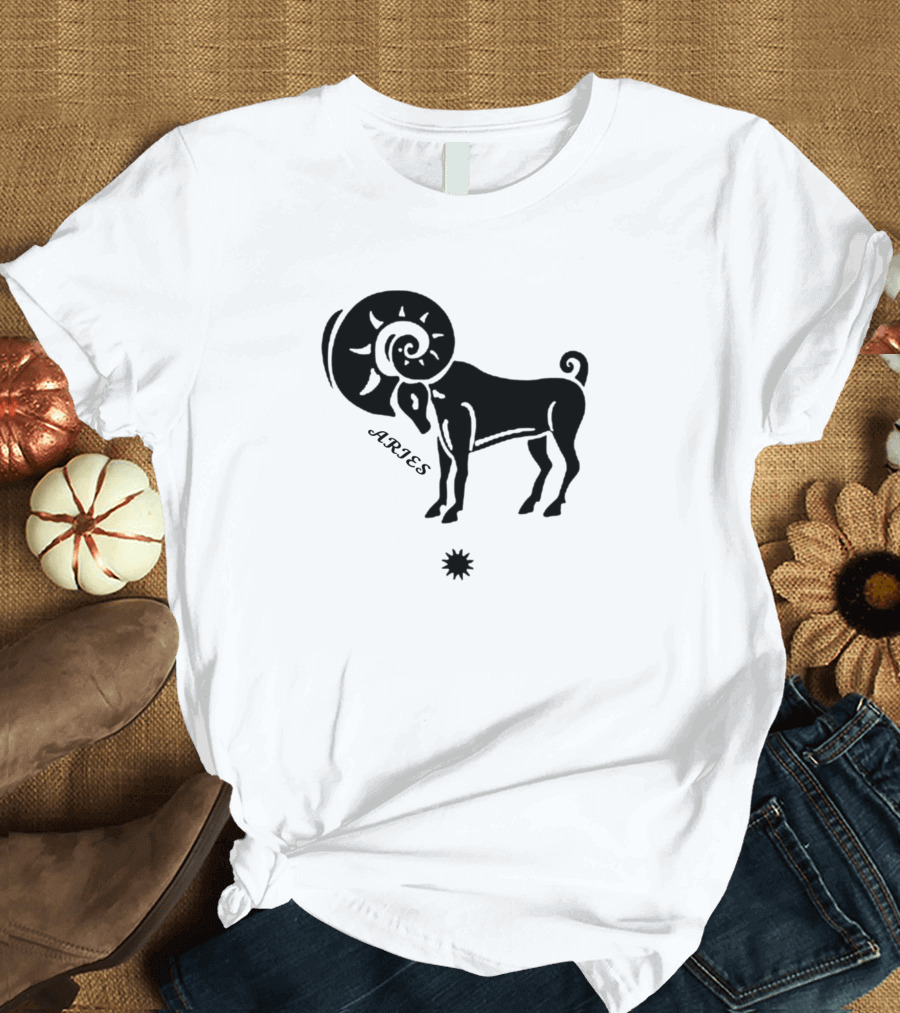 Aries Zodiac Ram Horoscope Star T-Shirt