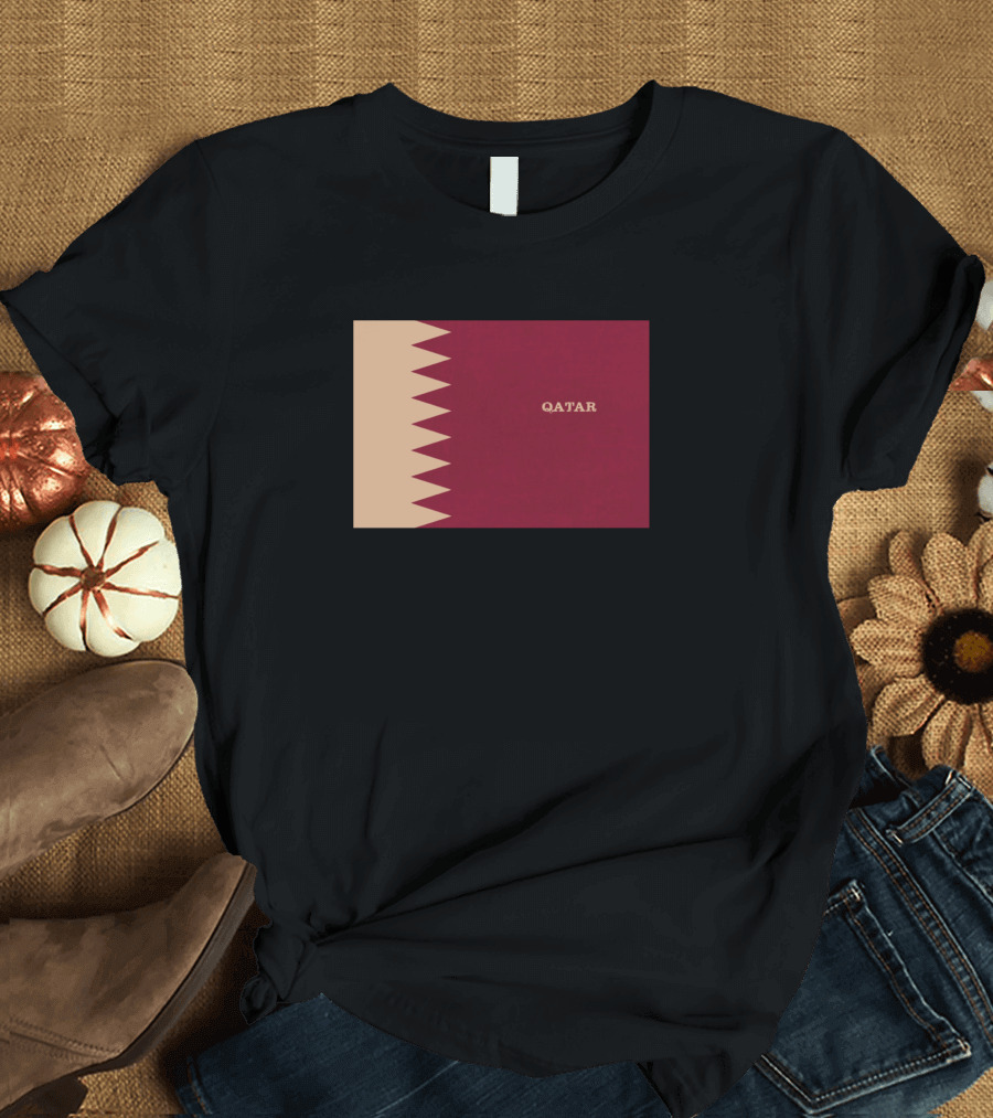 Qatar National Emblem Flag T-Shirt