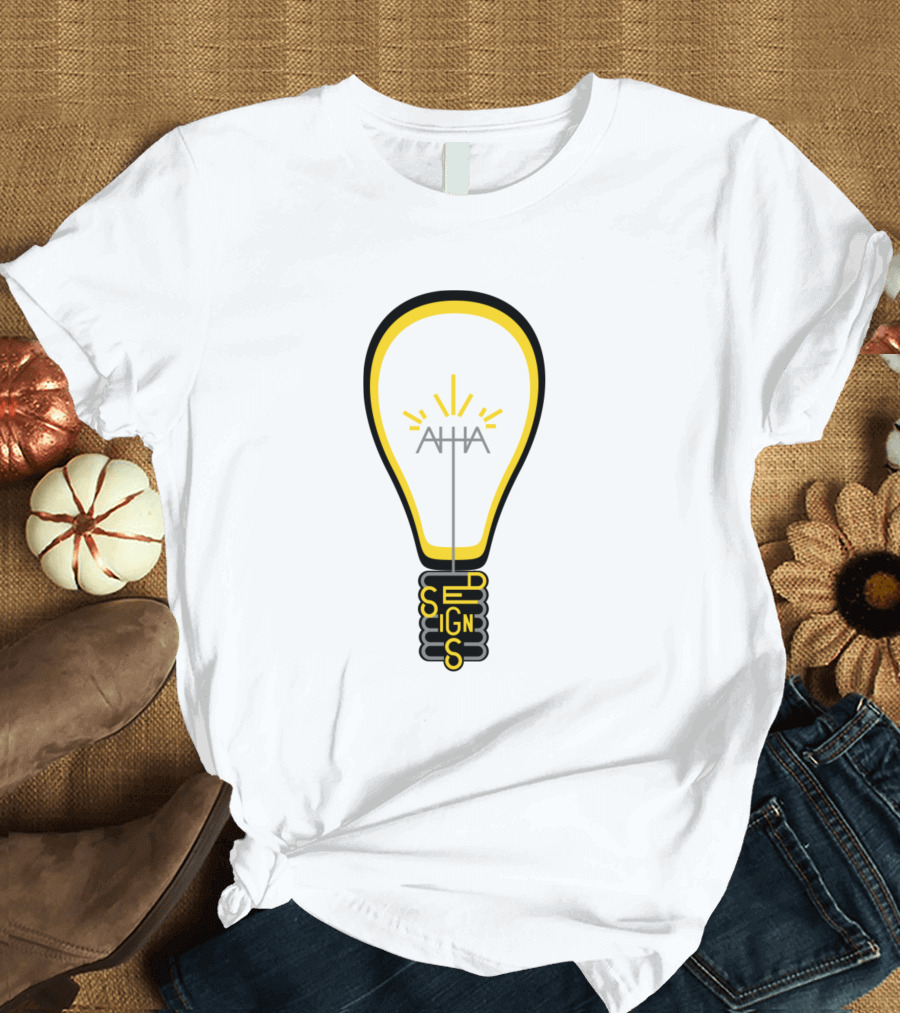AHHA Light Bulb Creativity Spark Ahha T-Shirt