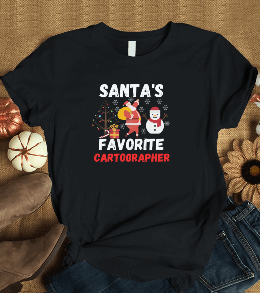 Santa's Favorite Cartographer T-Shirt