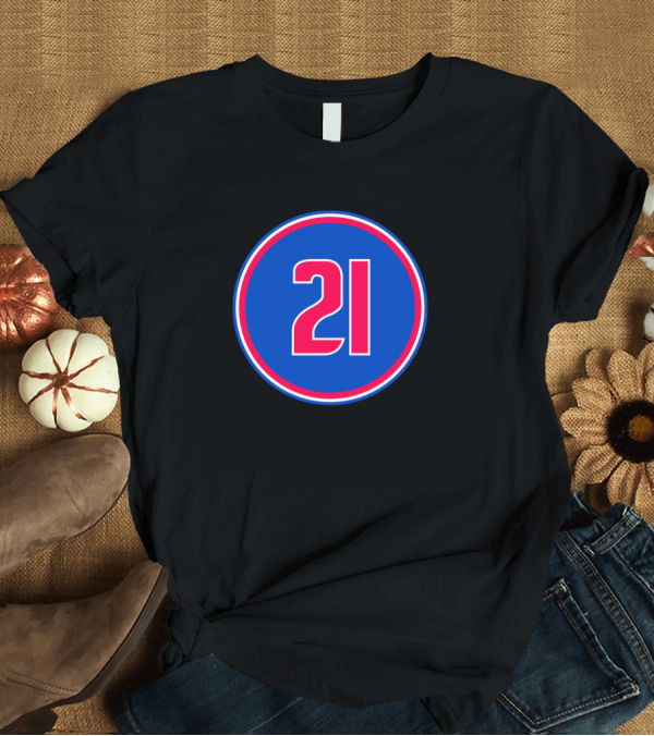 T-Shirt: Dave Bing Number 21 Detroit Pistons Jersey T-Shirt Dave Bing Number 21 Detroit Pistons Jersey T-Shirt