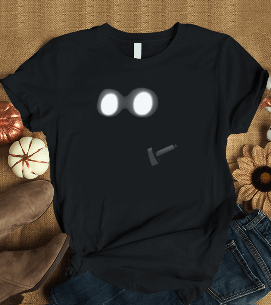 Dark And Hollow Eyes Glowing In The Shadows T-Shirt