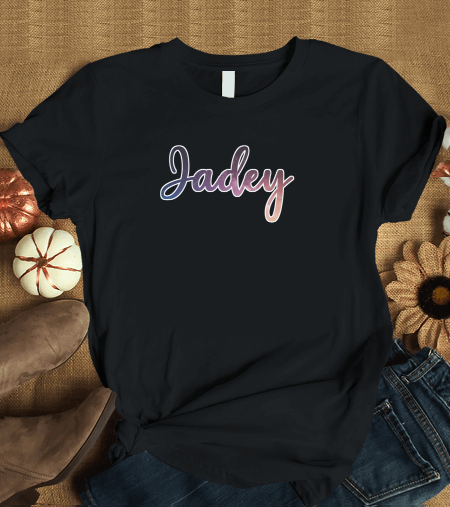 Jadey Space Gradient Script T-Shirt