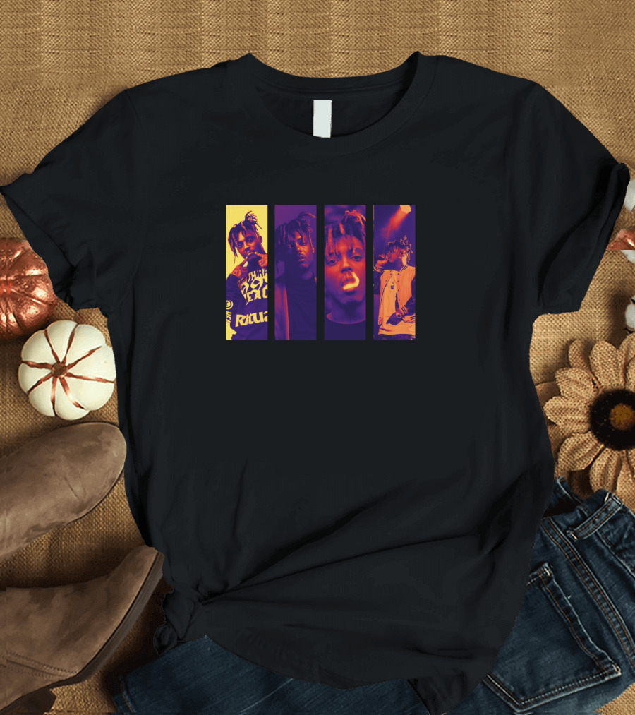 Rip Juicewrld Vibrant Tribute Montage T-Shirt