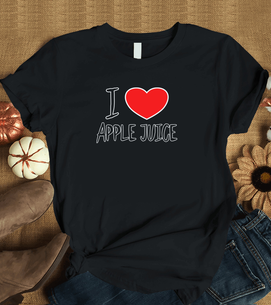 I Love Heart Apple Juice T-Shirt
