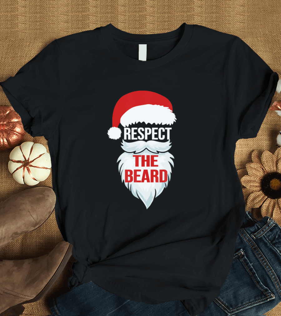 Respect The Beard Santa Claus T-Shirt
