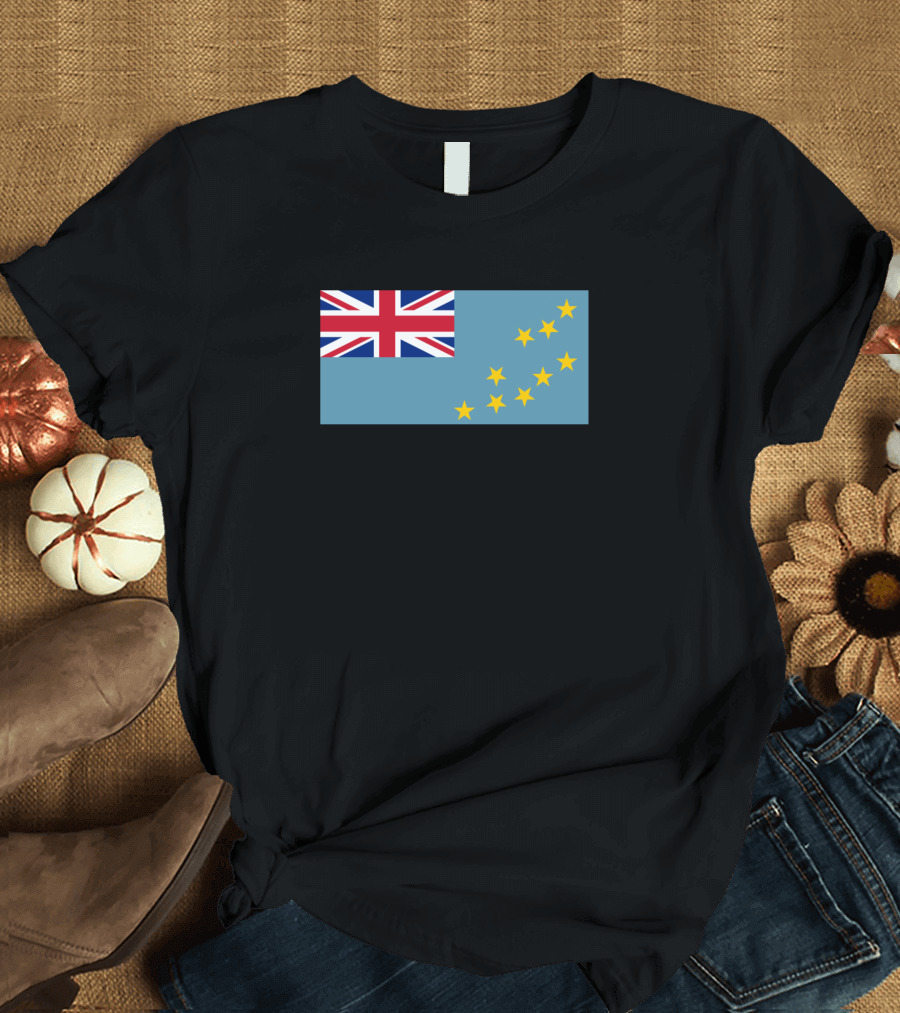 Flag of Tuvalu Union Jack and Stars T-Shirt
