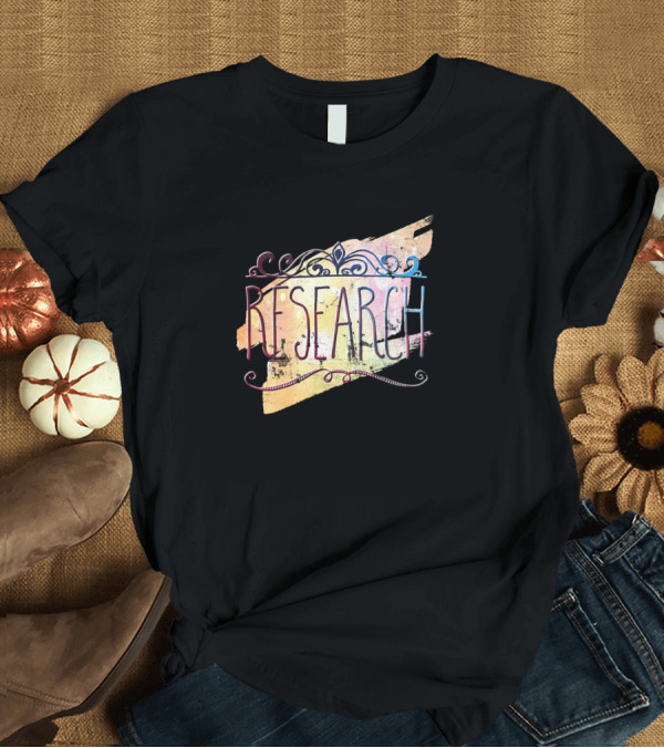 T-Shirt: RESEARCH Colorful Swirl Pastel Brushstroke T-Shirt RESEARCH Colorful Swirl Pastel Brushstroke T-Shirt