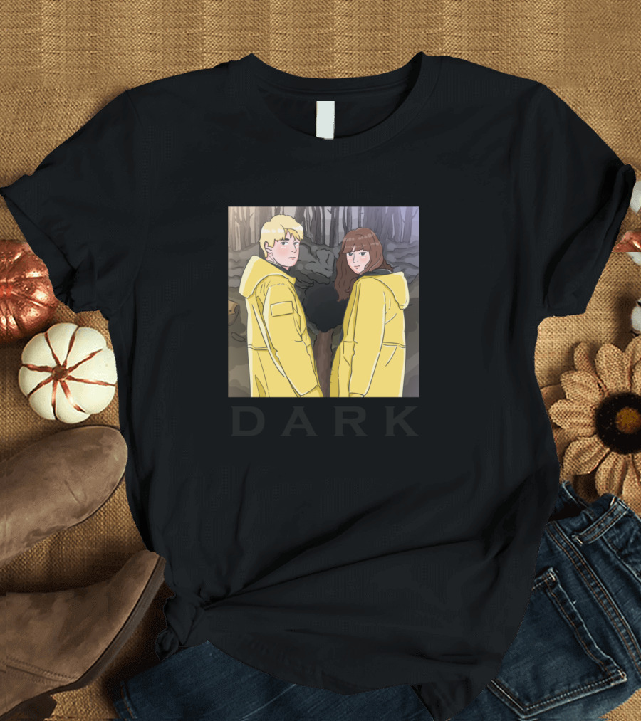 Dark Yellow Jackets Forest Scene T-Shirt