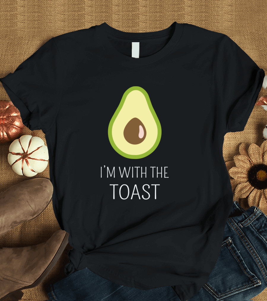 I'm With the Toast Avocado Icon Funny T-Shirt
