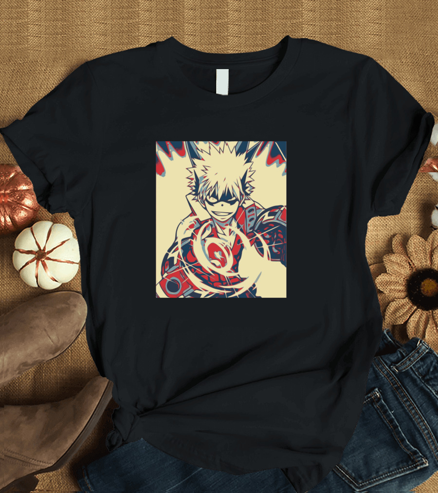 Katsuki Bakugo Heroic Energetic Pose My Hero Academia T-Shirt