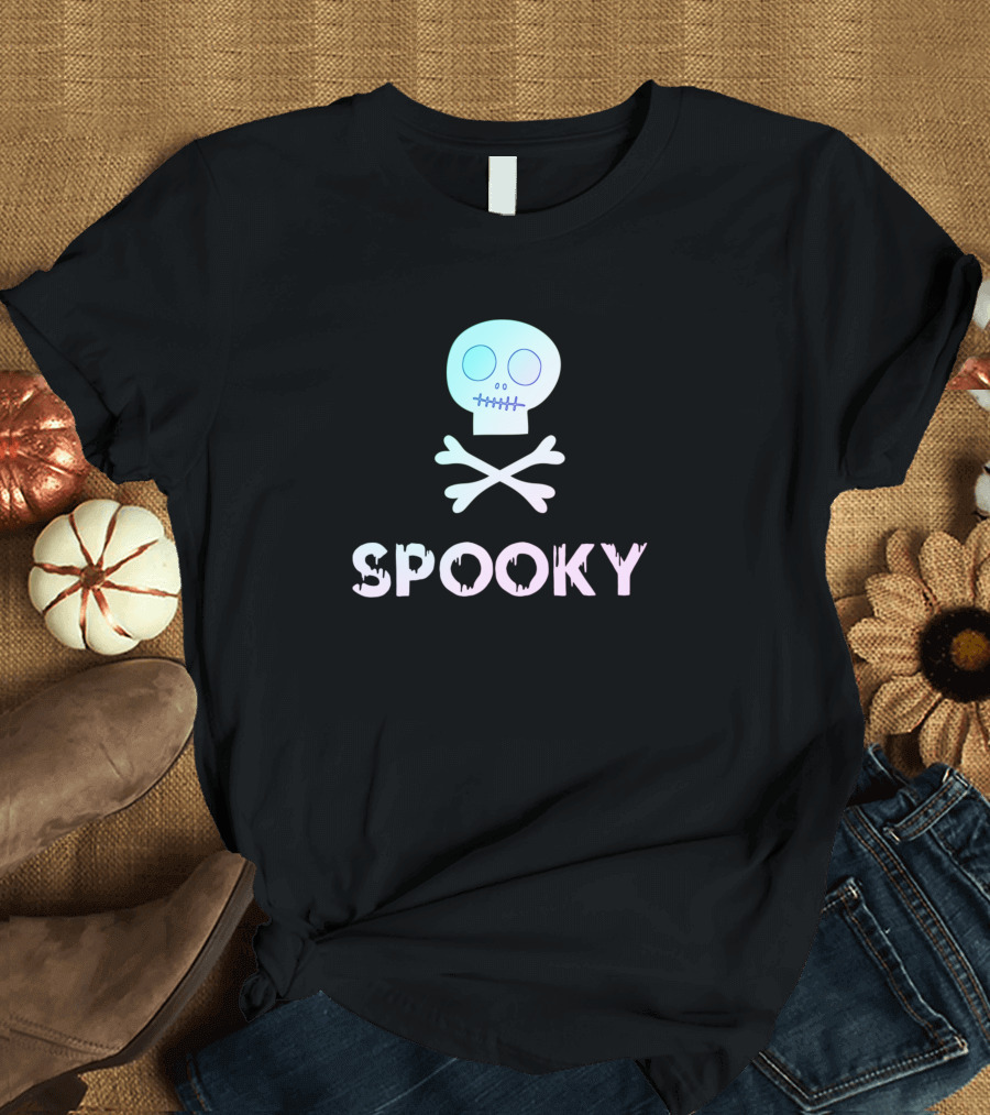 Skull Spooky Halloween T-Shirt