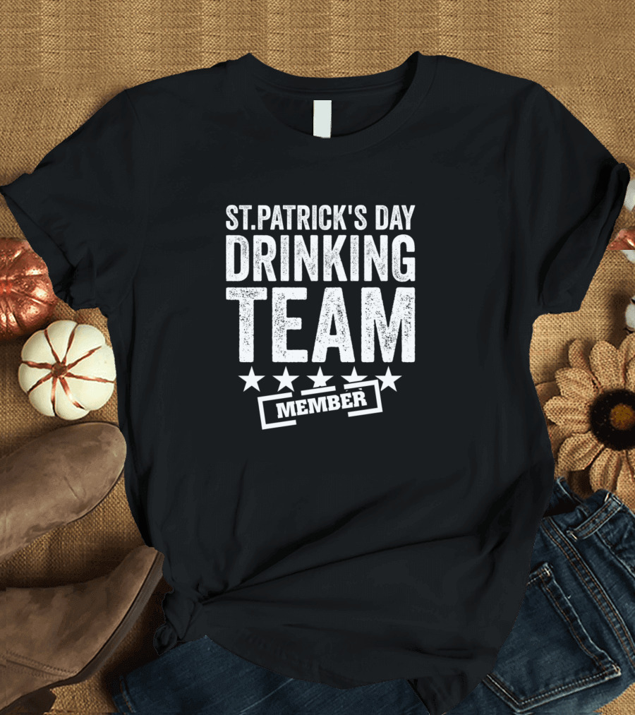 St. Patrick's Day Drinking Team Member Stars T-Shirt