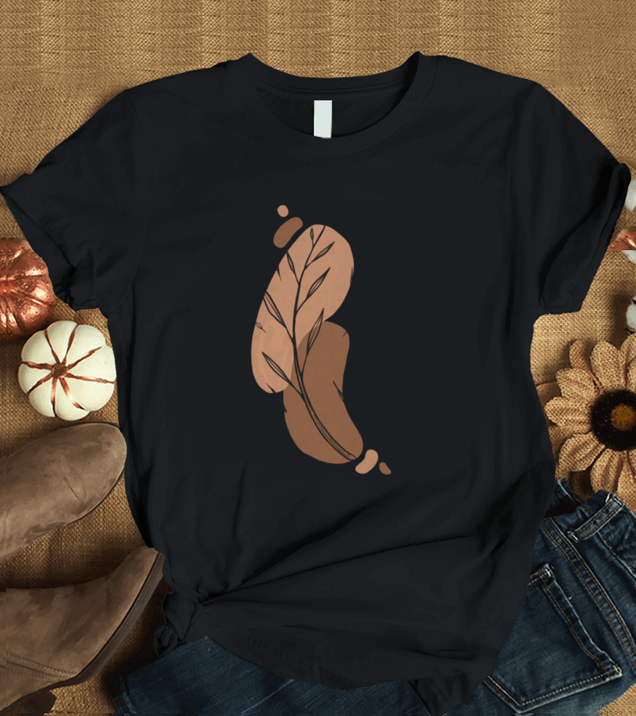 Terra Organic Leaf Abstract T-Shirt