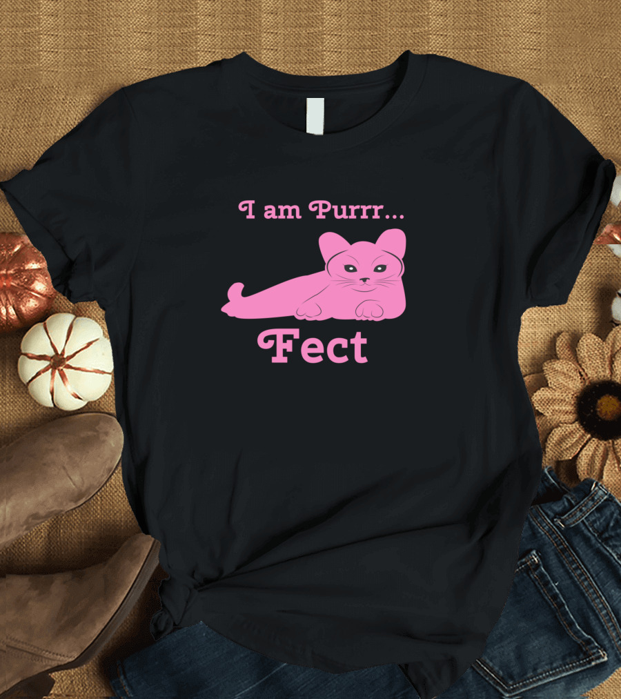 I Am Purrrfect Pink Cat T-Shirt