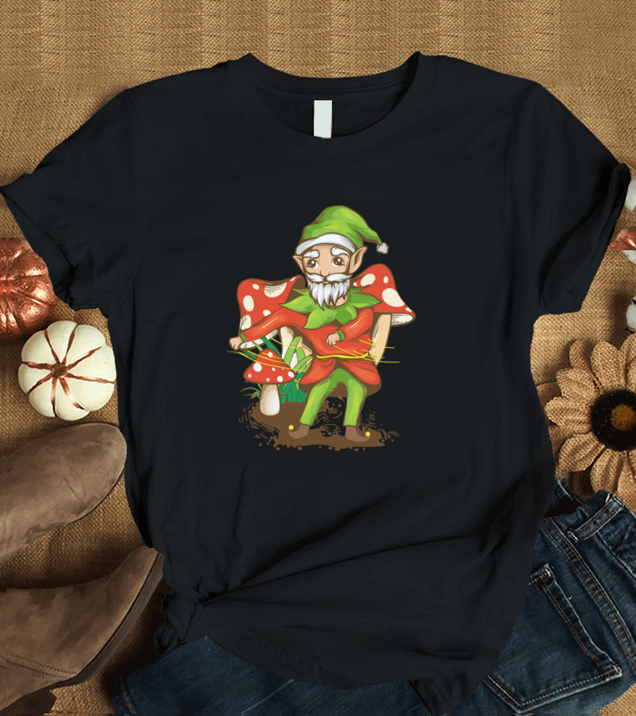 Christmas Elf Dancing Floss Yule Gnome T-Shirt