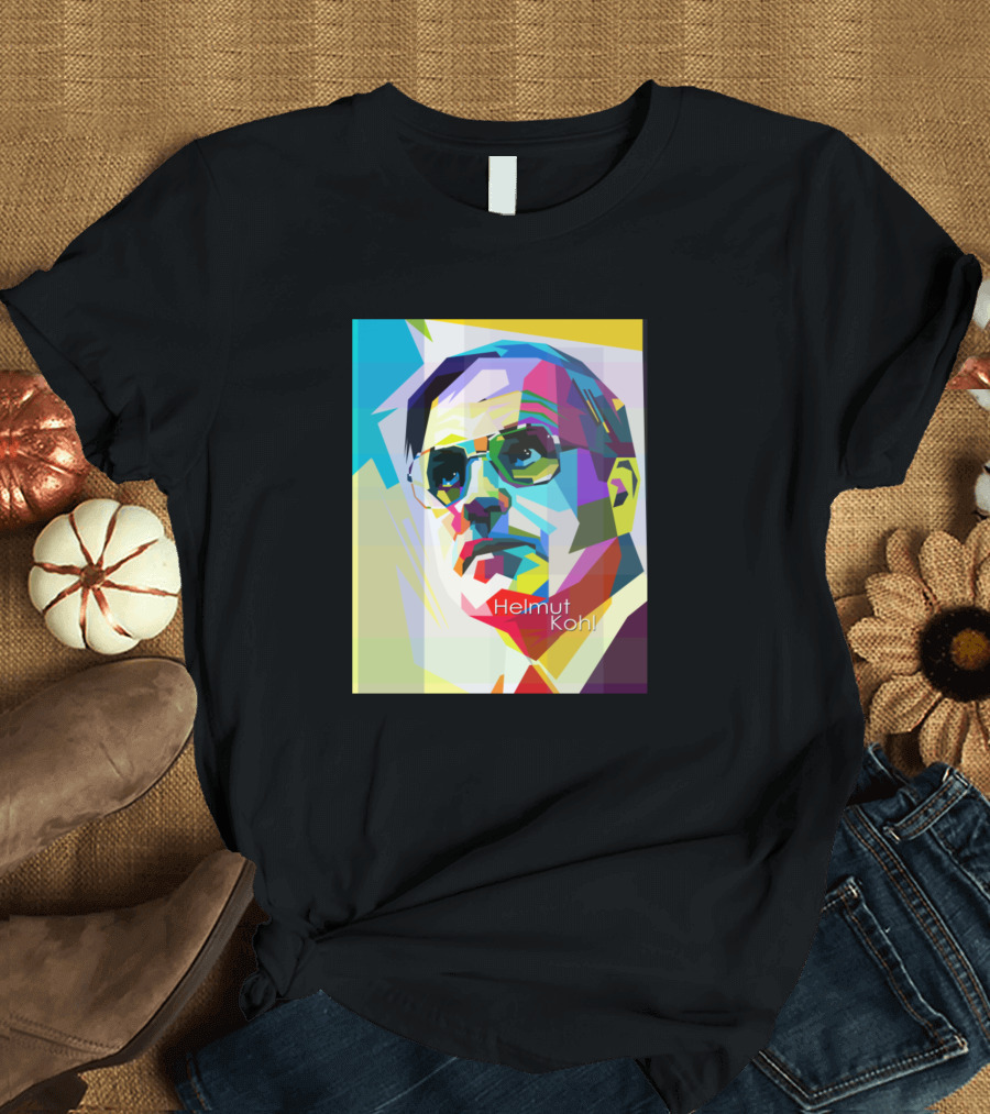 Helmut Kohl Colorful Wpap T-Shirt