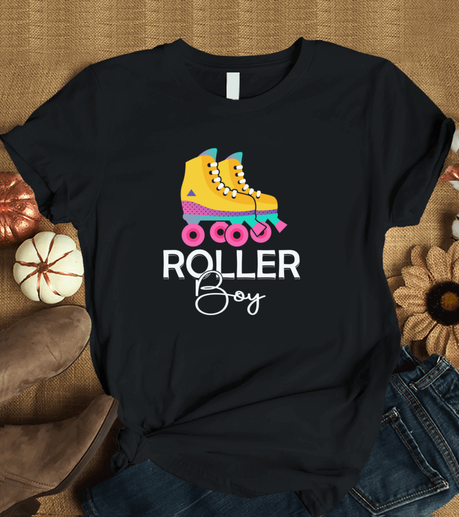 Roller Boy Colorful Roller Skates T-Shirt