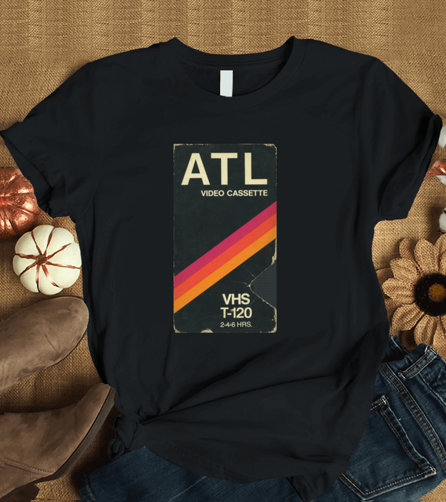 ATL Video Cassette VHS T-120 2-4-6 HRS T-Shirt