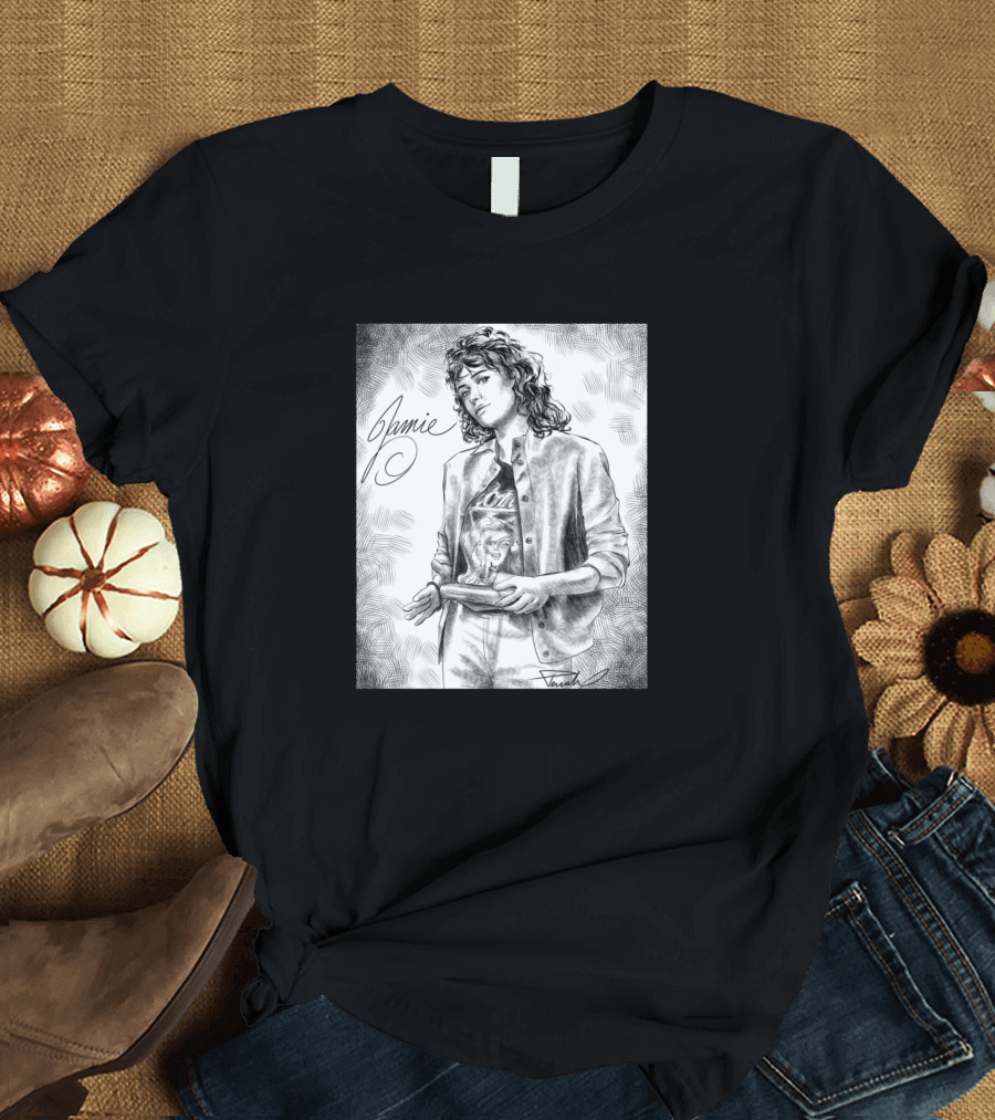 Jamie Holding Planter Sketch Bly Manor T-Shirt