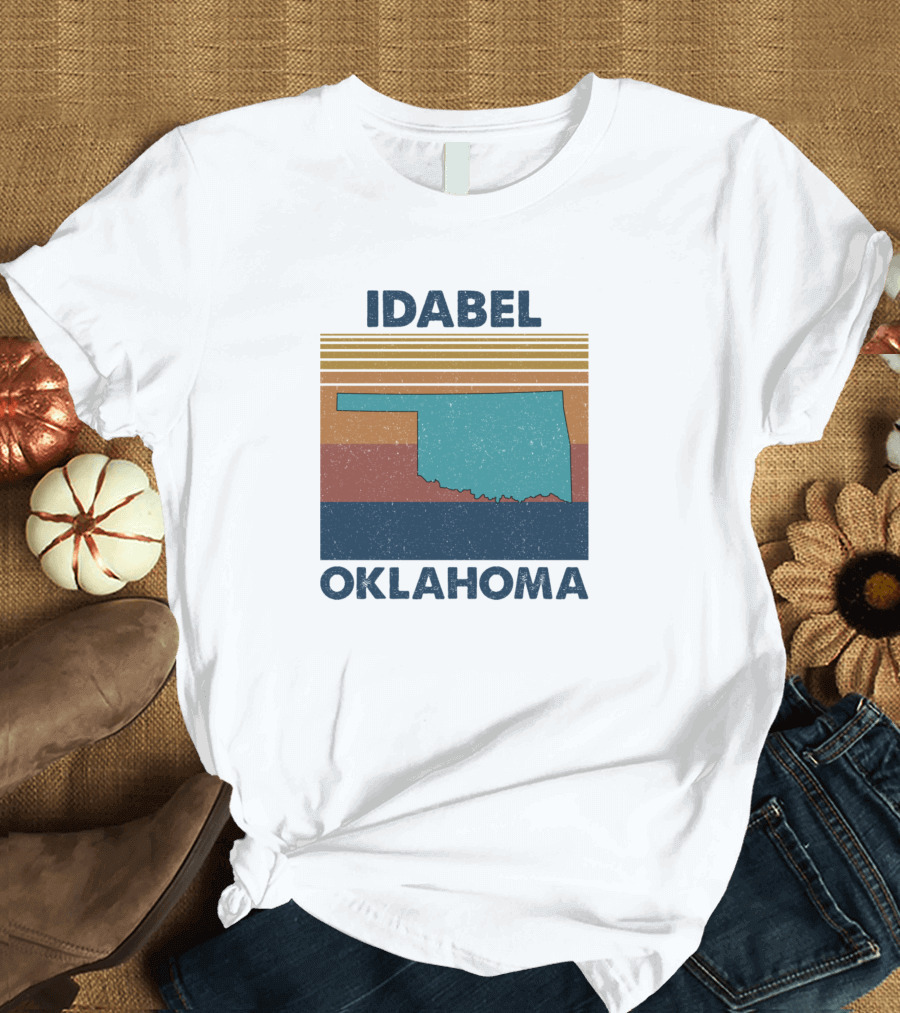 Idabel Oklahoma Vintage Retro State T-Shirt