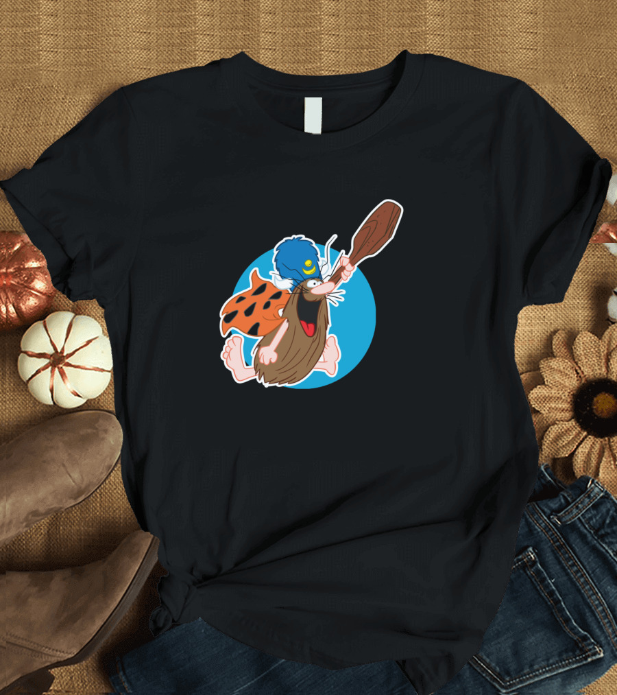Captain Caveman Loyal Order Of Water Buffalo Fred Flintstone Helmet Caveman Club T-Shirt