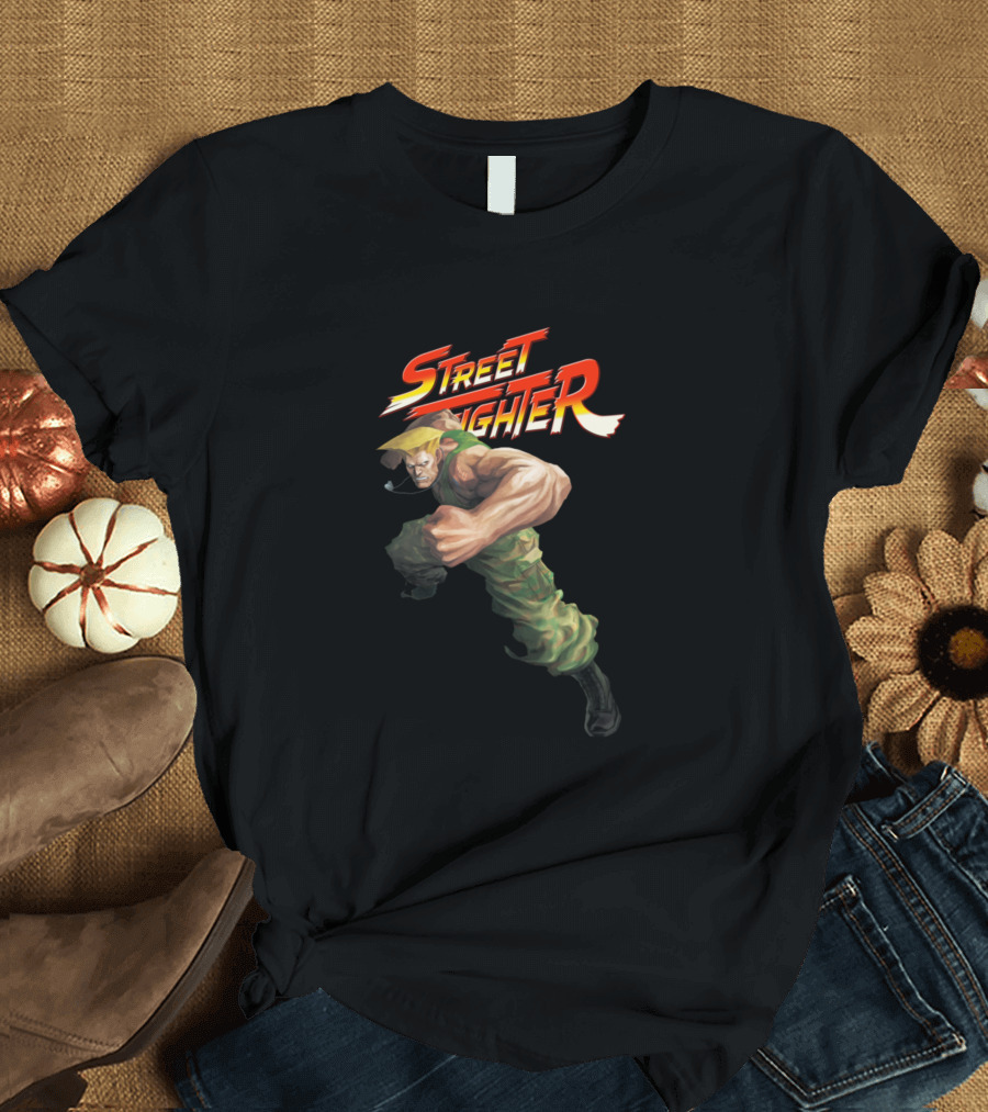 Street Fighter Major Guile Destroy Shadaloo T-Shirt