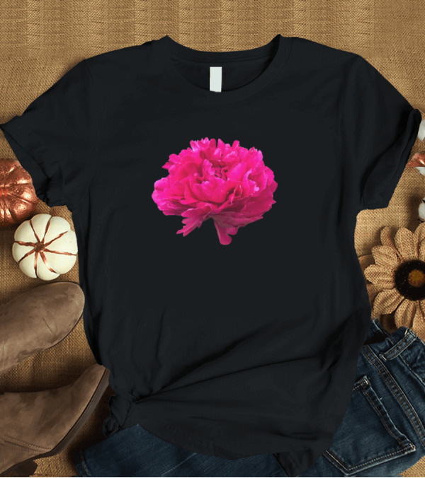 T-Shirt: Pink Peony Blossom in Radiant Full Bloom T-Shirt Pink Peony Blossom in Radiant Full Bloom T-Shirt