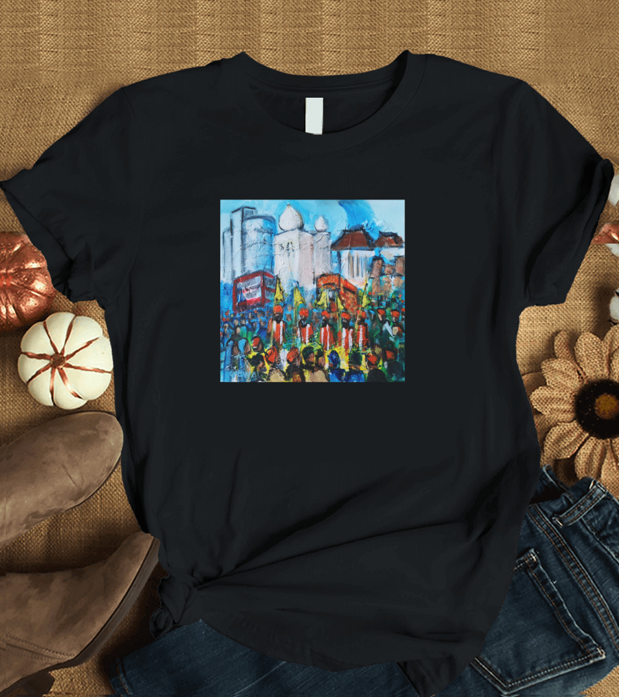 Southall Sikh Procession London Celebration Scene T-Shirt
