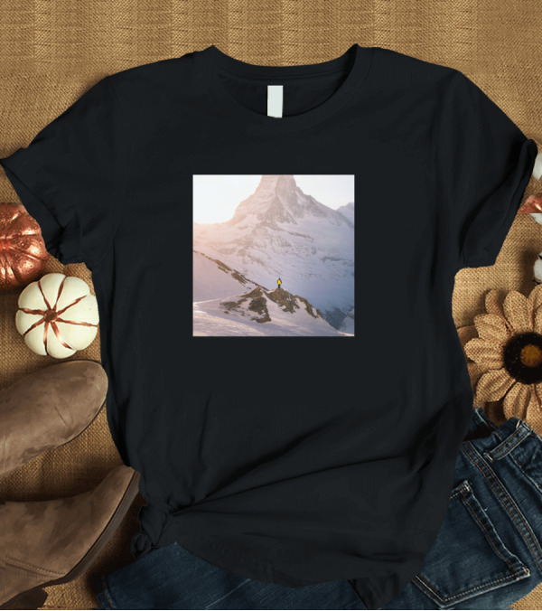 T-Shirt: Snow Mountain Peak Adventure Under Sunrise T-Shirt Snow Mountain Peak Adventure Under Sunrise T-Shirt