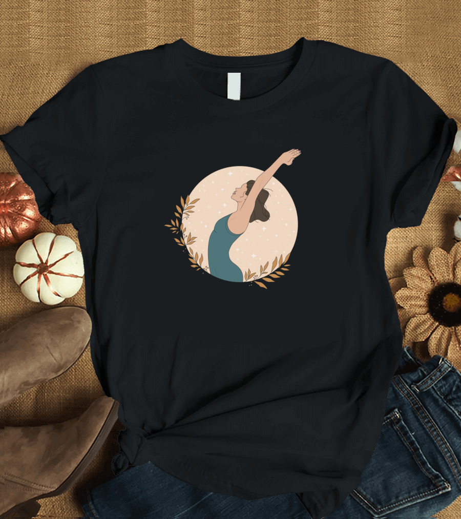 Keep On Breathing Woman Reaching for the Stars T-Shirt