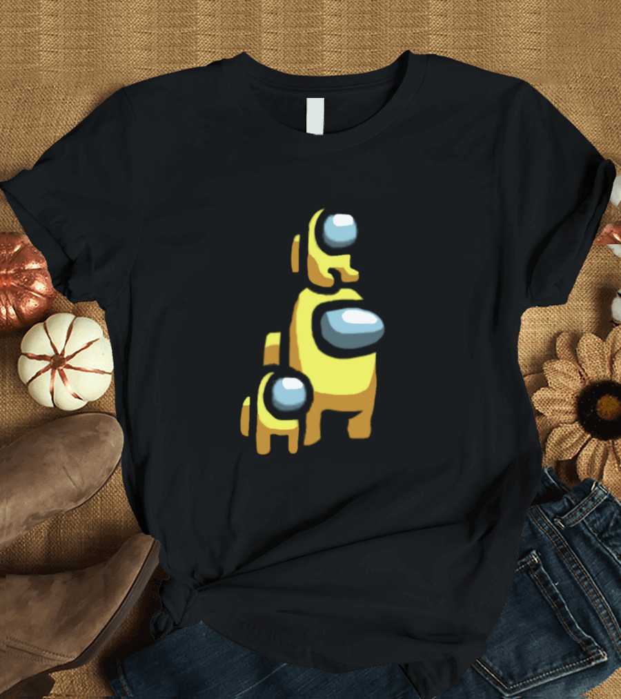 Among Us Family Yellow Crewmates Trio T-Shirt