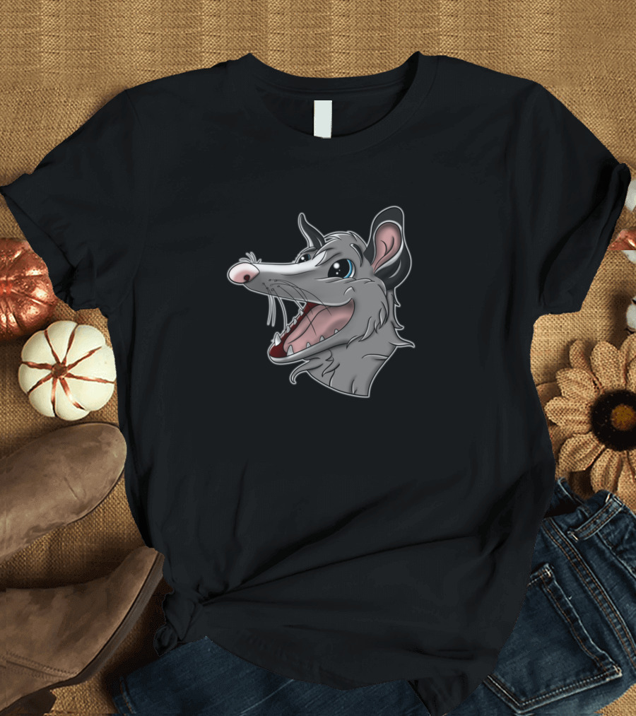 Funny Opossum Face Moon Possum T-Shirt