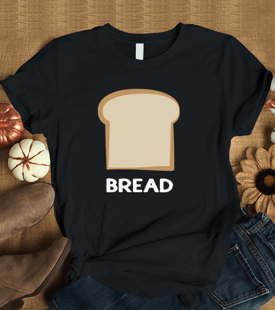 Slice Of Bread Icon with Text Bread T-Shirt