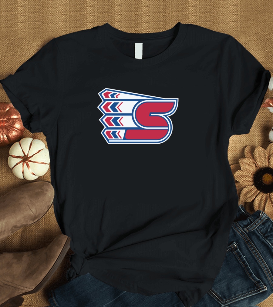 Spokane Chiefs Red Blue Logo Emblem T-Shirt