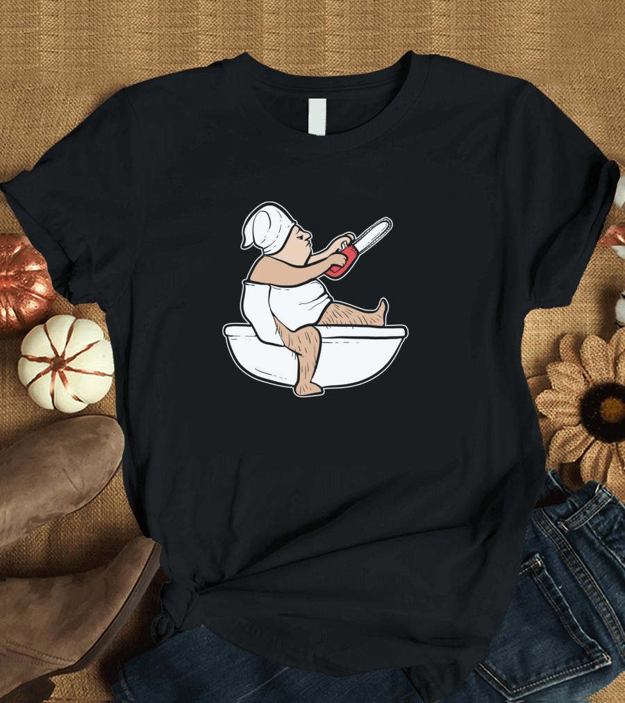 Spring Harvest Hairy Chainsaw Bathtub Man T-Shirt