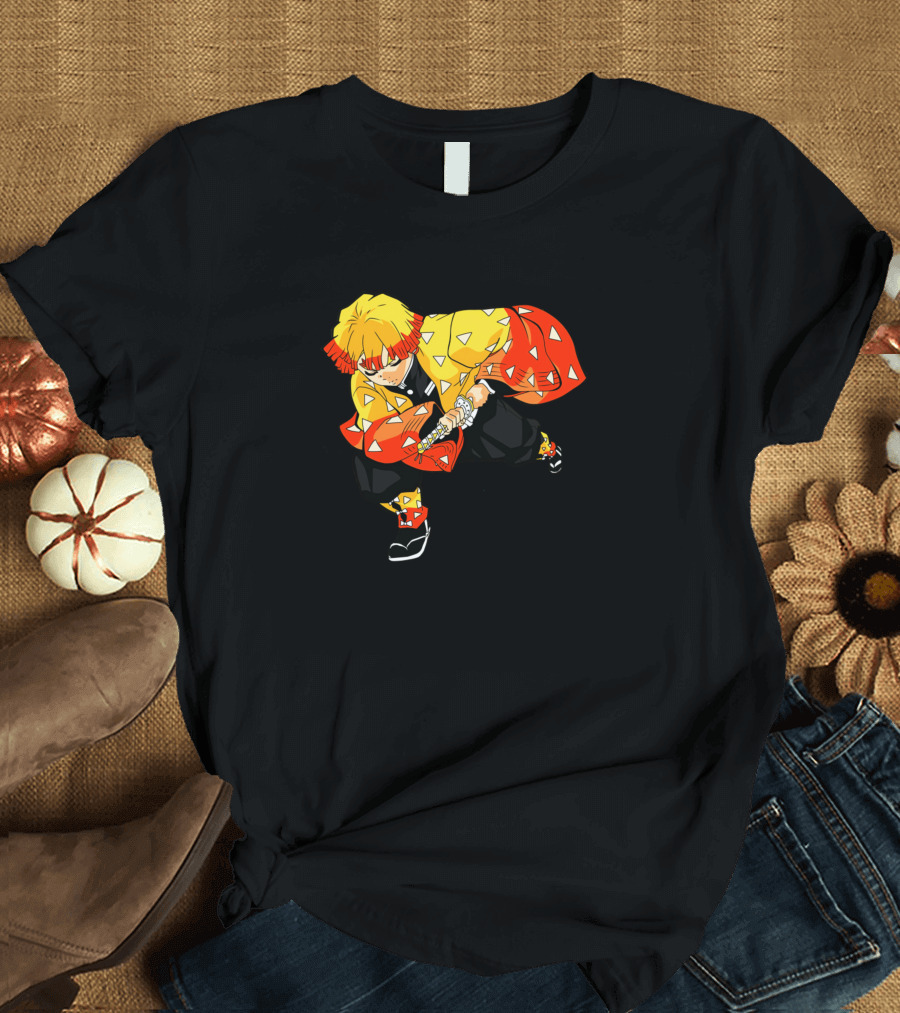 Zenitsu Thunder Breathing Action Pose T-Shirt