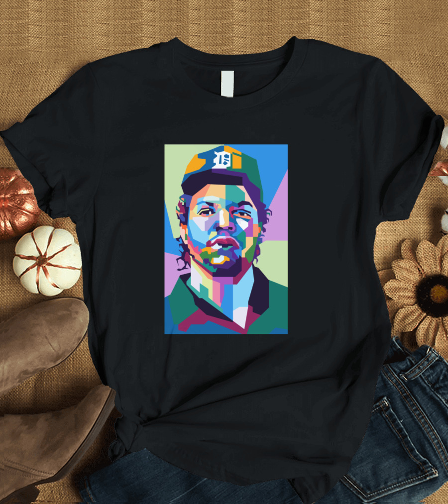 Best Quotes From Einstein WPAP Colorful MLB Detroit Tigers Player T-Shirt