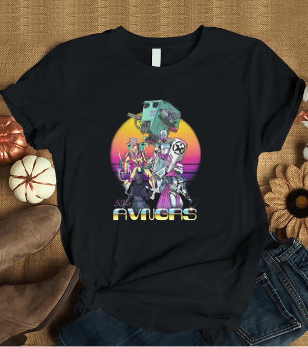 T-Shirt: 501st Avengers Neon Sci-Fi Warriors T-Shirt 501st Avengers Neon Sci-Fi Warriors T-Shirt