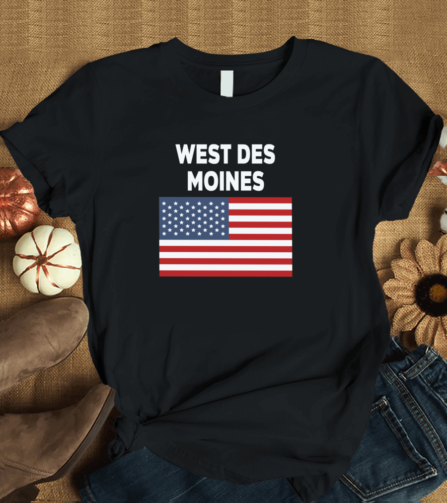 West Des Moines American Flag T-Shirt