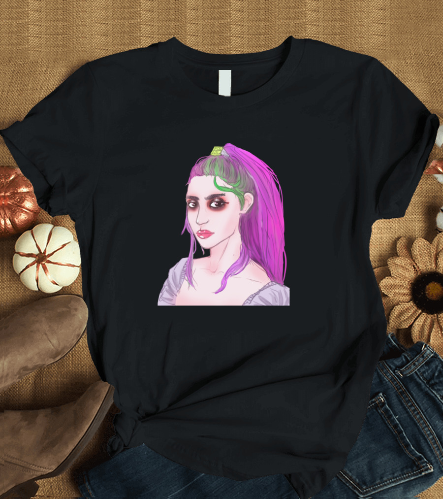 Grimes Purple Hair T-Shirt