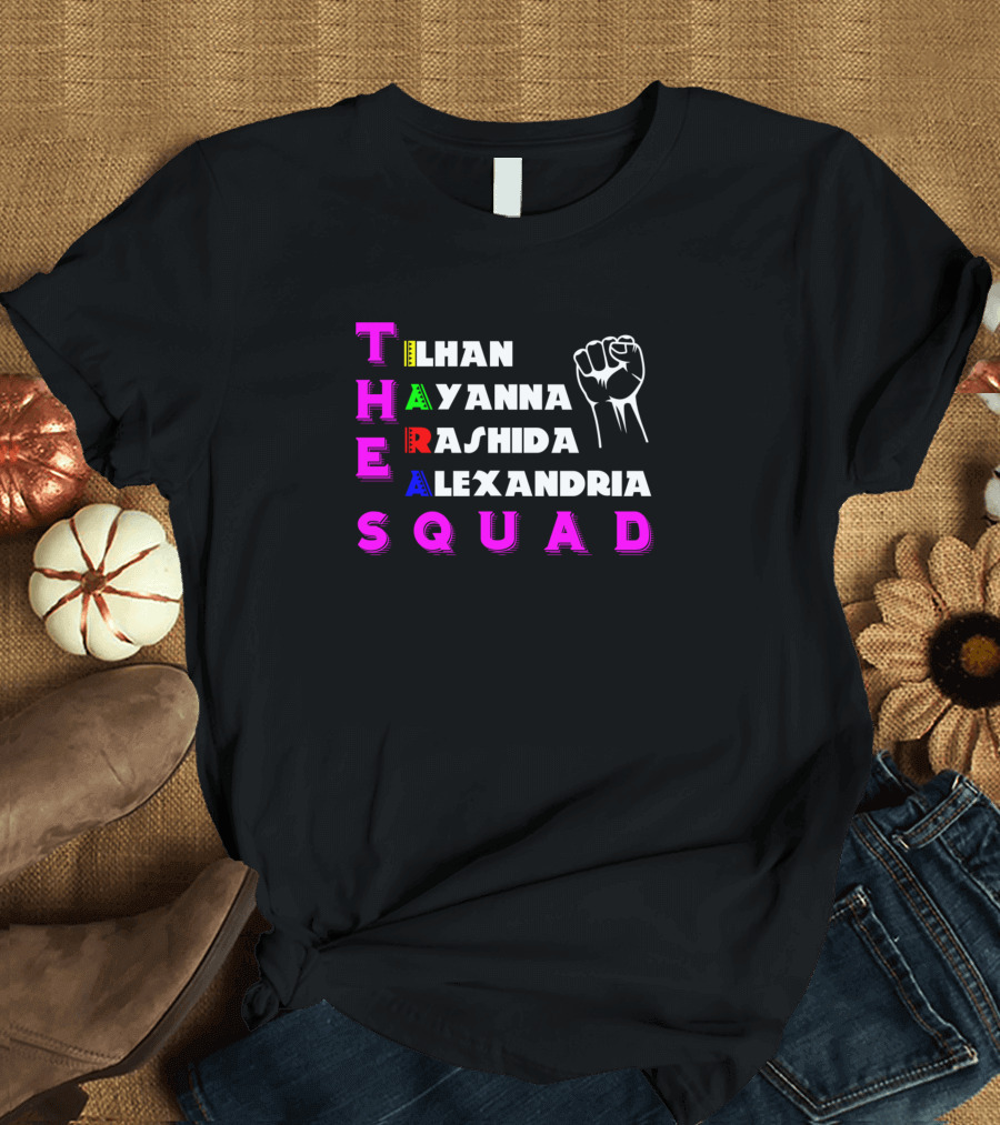 The Squad Ilhan Ayanna Rashida Alexandria BLM Fist T-Shirt
