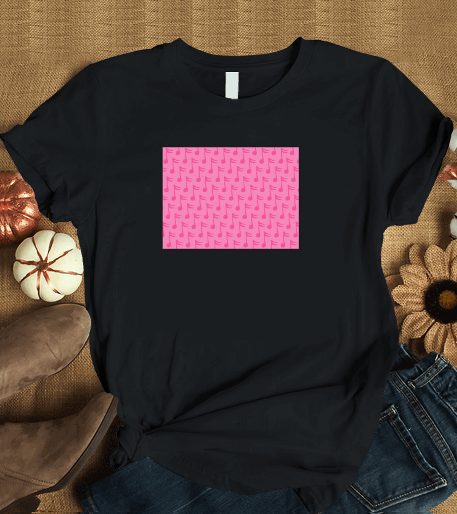 Pink Musical Notes Melody T-Shirt