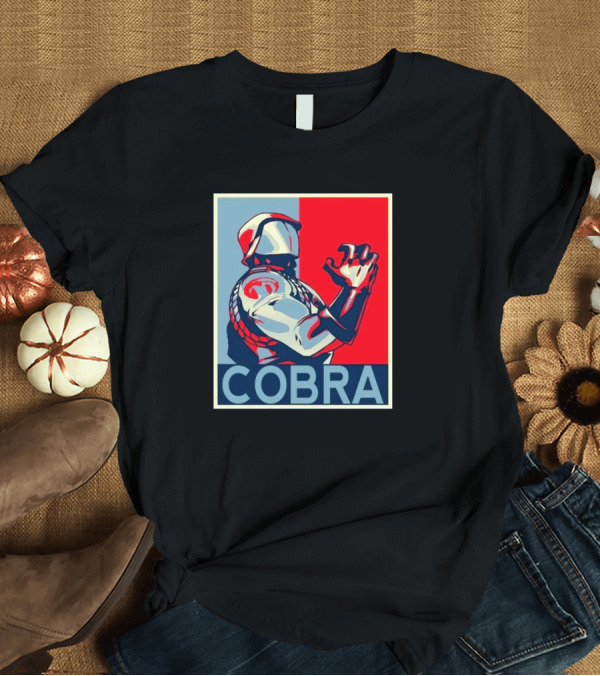 T-Shirt: Cobra Classic Commander Red Blue Iconic T-Shirt Cobra Classic Commander Red Blue Iconic T-Shirt