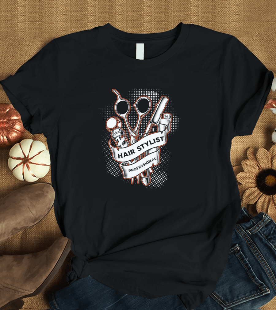 Hair Stylist Professional Barber Style Scissors and Tools T-Shirt